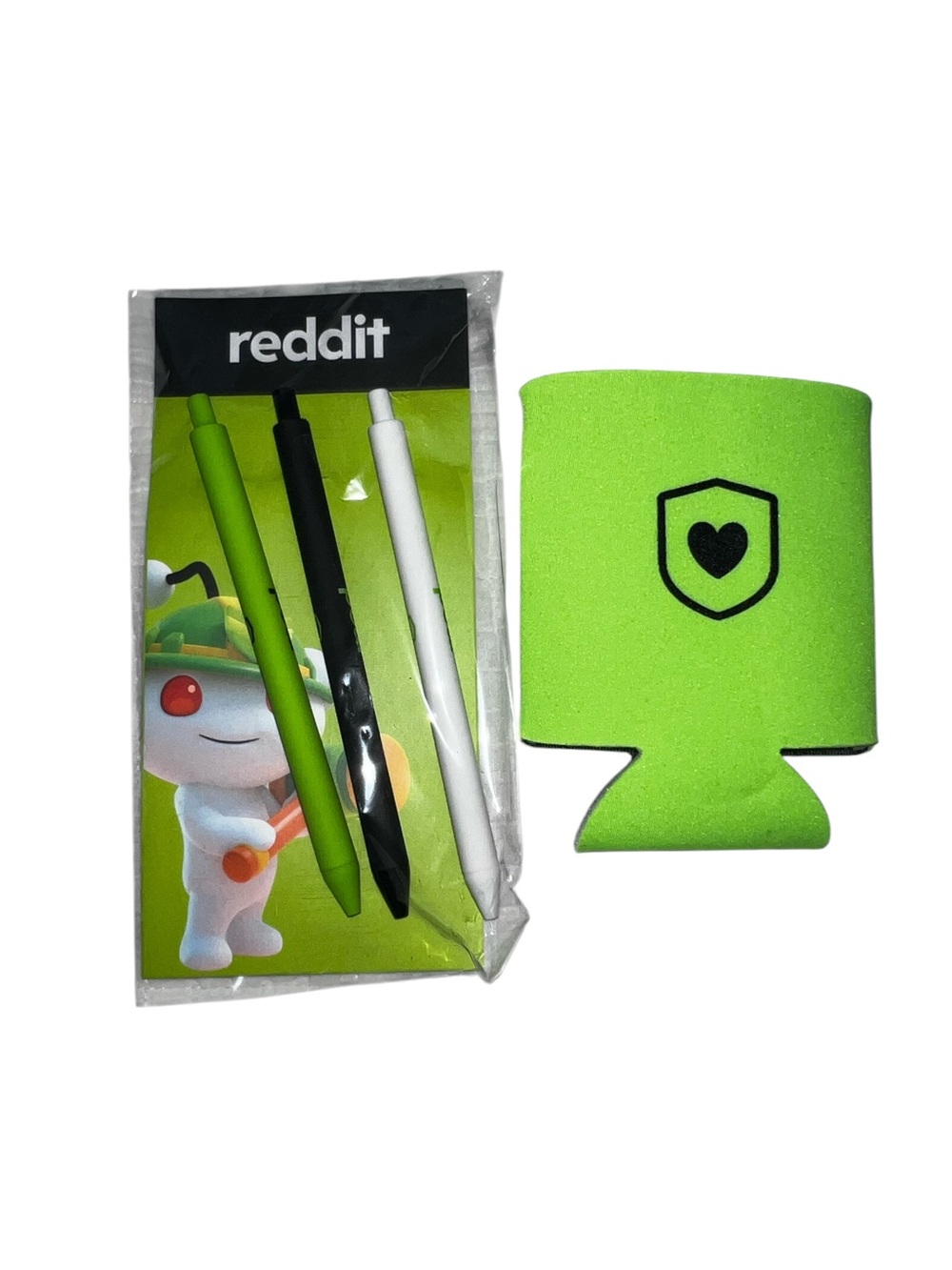 NEW Reddit Mod Moderator Pens And Drink Koozie Limited Edition Collectable Items